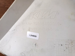 KTM 690 Duke R left tank cover white 2008-2011