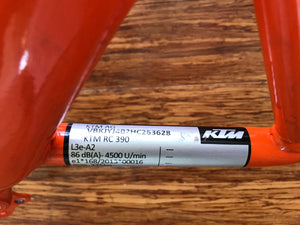 KTM RC 125 390 frame 2017 WOVR