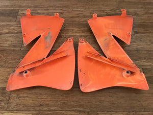 KTM EXC radiator spoilers 2001-2002 orange