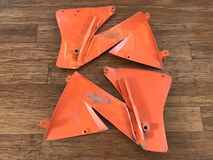 KTM EXC radiator spoilers 2001-2002 orange