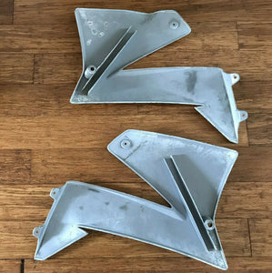 KTM 400 625 640 radiator spoilers silver 1998-2007