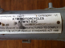KTM 250 400 520 EXC frame 2000-2003